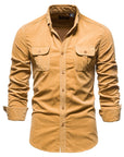 New Single Breasted 100% Cotton Men's Shirt
