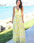 Women's Sling Floral Long Dresses