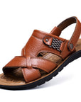 Men Leather Sandals Summer Classic Shoes