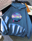 Mount Fuji Pattern Hoody For Men