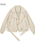 Women Spring Women Pu Leather jacket