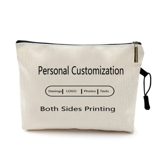 Personal Custom DIY Logo Makeup Bag