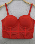 Mesh Push Up Bralet Women's Corset Bustier Bra
