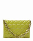 Soft Gold Metal Chain Pu Leather Armpit Bag