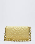 Soft Gold Metal Chain Pu Leather Armpit Bag