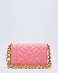 Soft Gold Metal Chain Pu Leather Armpit Bag