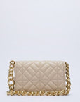 Soft Gold Metal Chain Pu Leather Armpit Bag