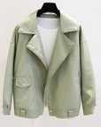 Autumn Women Faux Leather Jacket