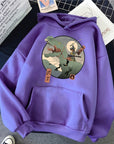 Mount Fuji Pattern Hoody For Men