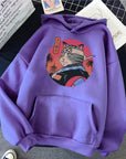 Mount Fuji Pattern Hoody For Men