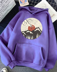 Mount Fuji Pattern Hoody For Men