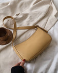 LEFTSIDE Cute Solid Color Small PU Leather Shoulder Bags
