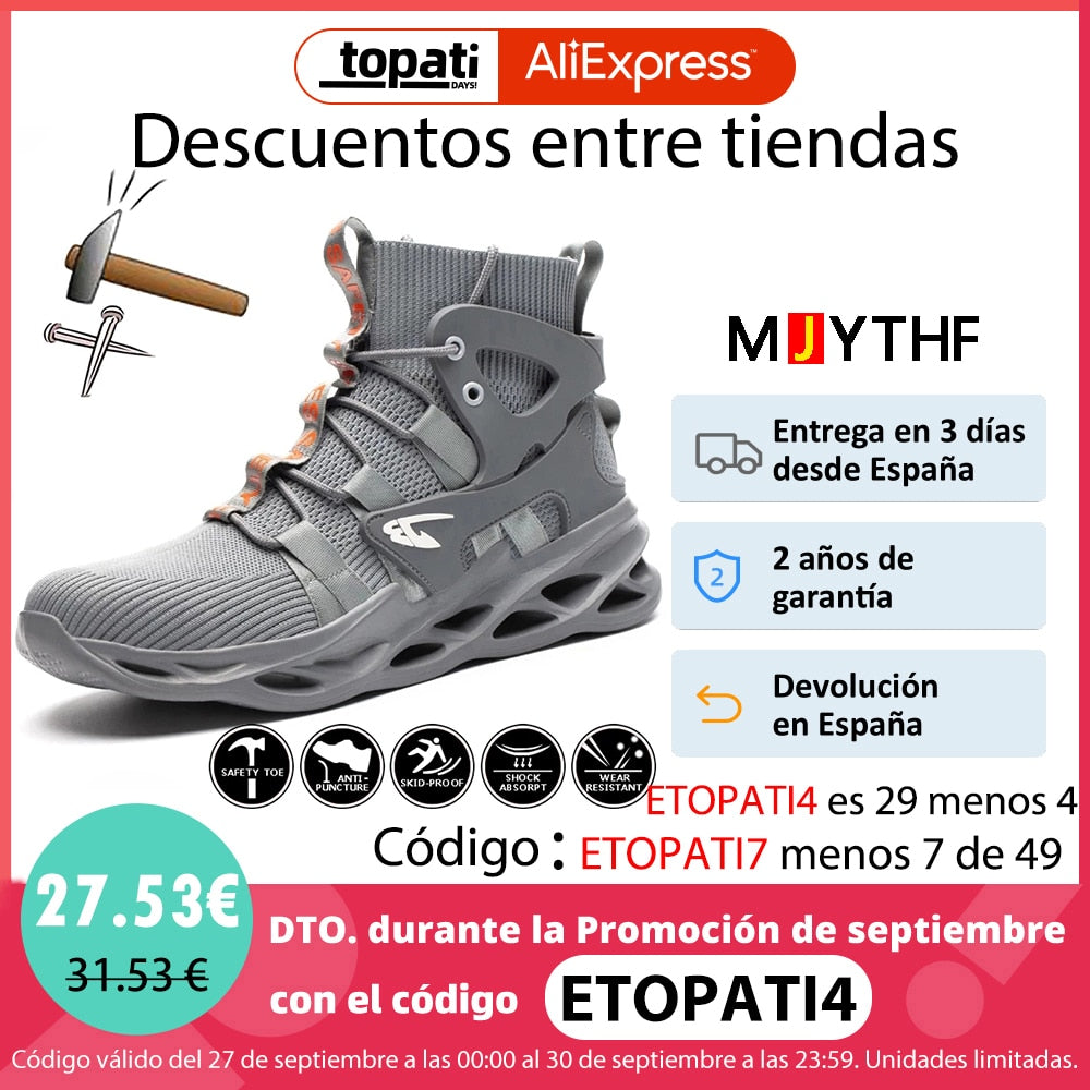 Male Indestructible Safety Shoes