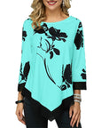 O-Neck Floral Printing Top