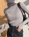 Turtleneck Casual Soft Knit Sweater