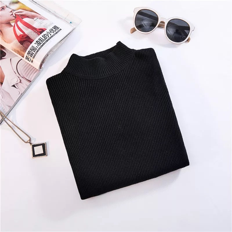 Turtleneck Pullovers Sweaters