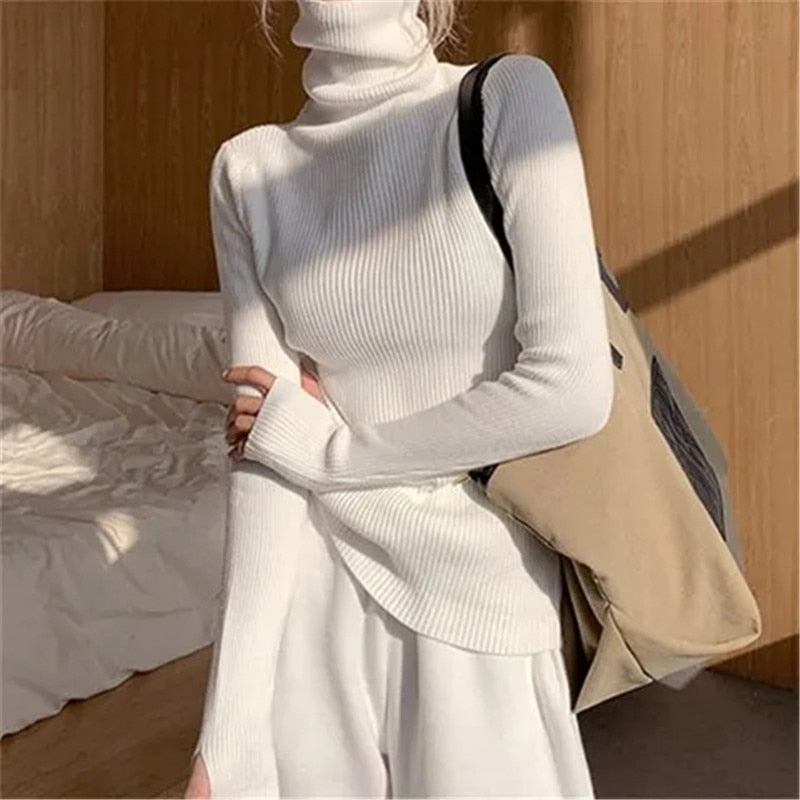 Turtleneck Casual Soft Knit Sweater