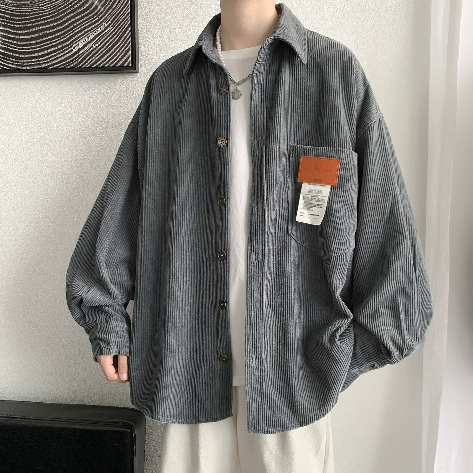 Korean Style Long Sleeve Shirt