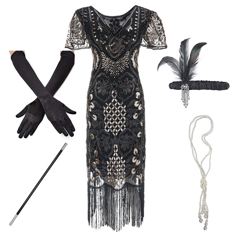 1920s Art Deco Dress