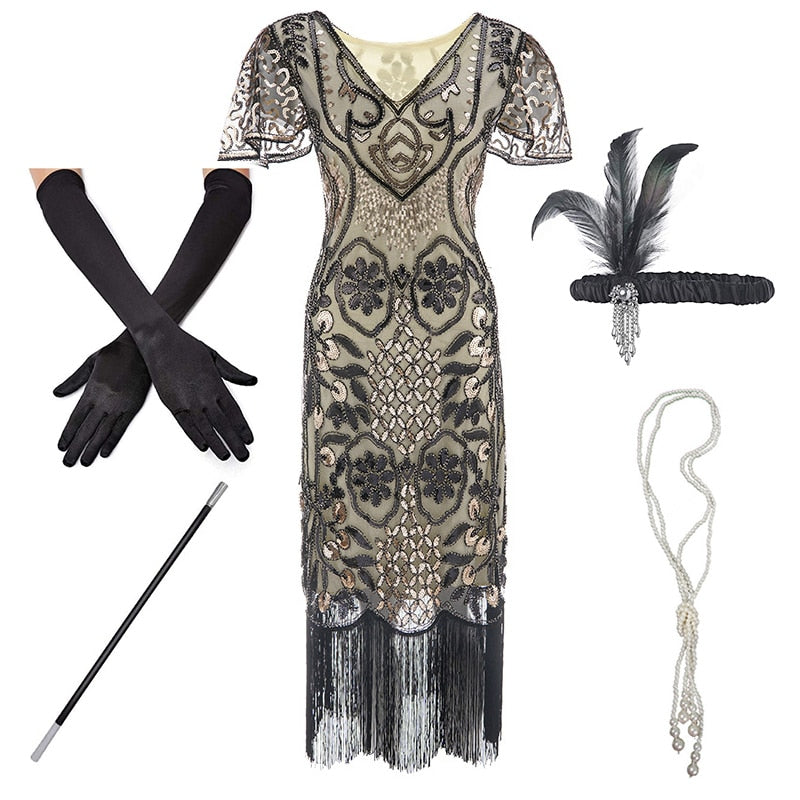 1920s Art Deco Dress