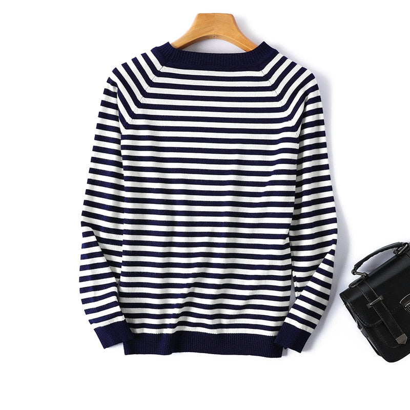 Long Sleeve Striped Sweater