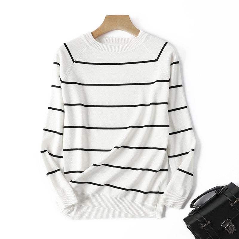 Long Sleeve Striped Sweater