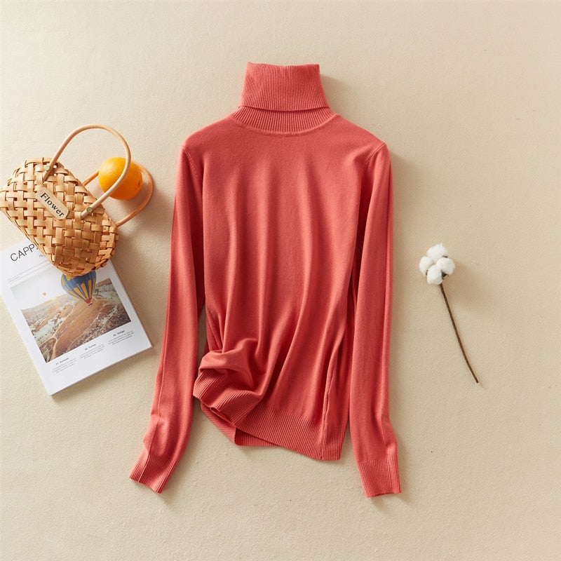 Turtleneck Oversize Winter Top