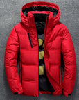 Warm Solid Color Hooded Jackets