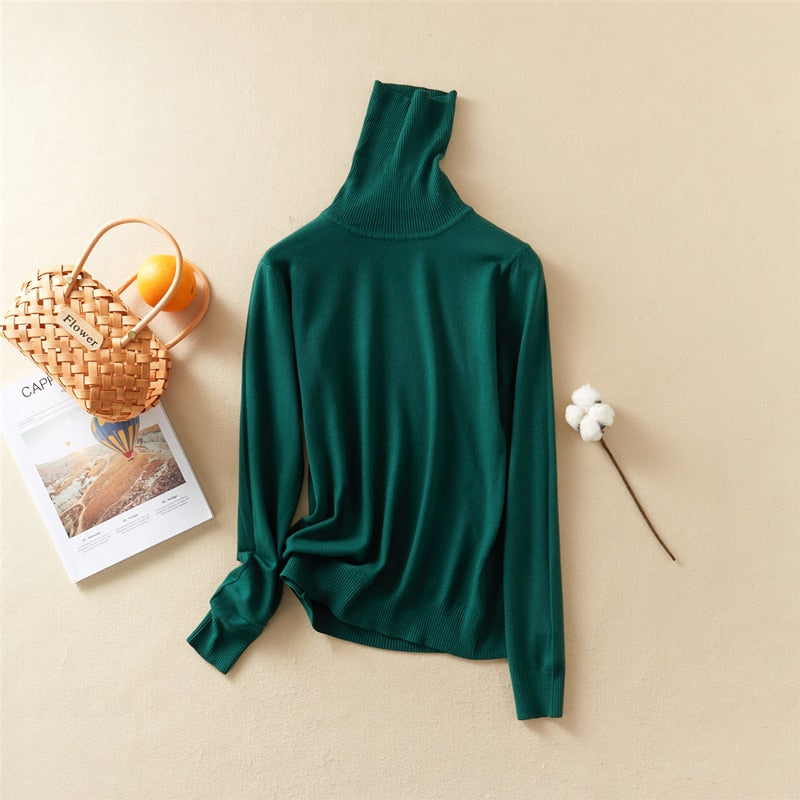 Turtleneck Oversize Winter Top