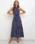 Summer Polka Dot Long Dresses