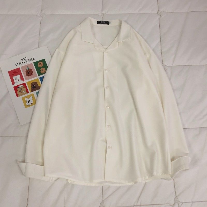 Suit Collar Long Sleeve Shirt