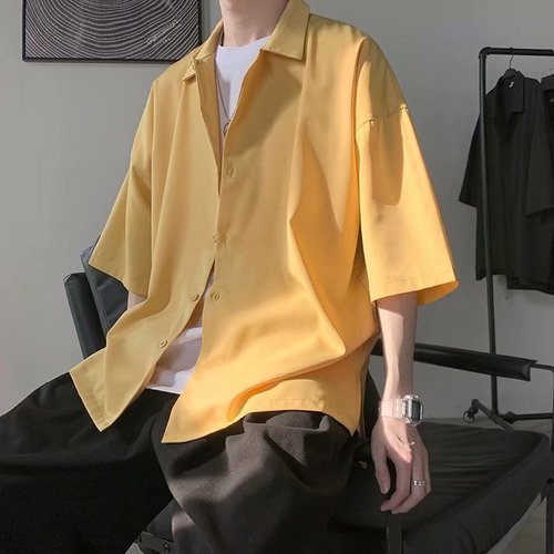 Half Sleeve Solid Color Shirts
