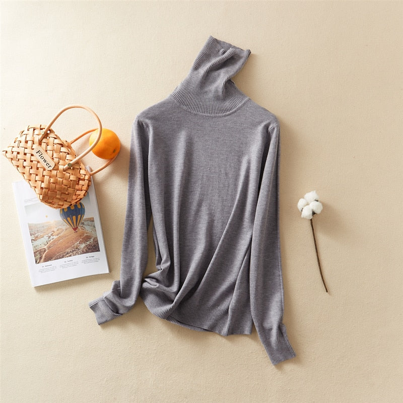 Turtleneck Oversize Winter Top