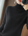 Turtleneck Pure Color Casual Sweater