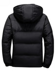 Warm Solid Color Hooded Jackets