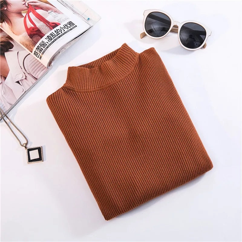 Turtleneck Pullovers Sweaters