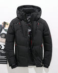 White Duck Down Hooded Jacket