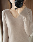 V-Neck Slim Fit Soft Sweaters