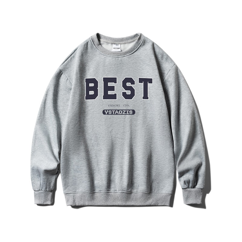 Letter Printed Oversized Sweatshirts