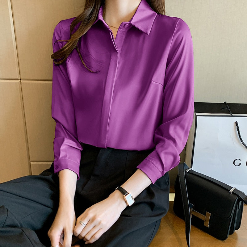 Long Sleeve Work Wear Tops