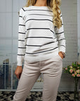 Long Sleeve Striped Sweater