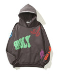 Graffiti Letter Print Hoodie