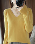 V-Neck Slim Fit Soft Sweaters