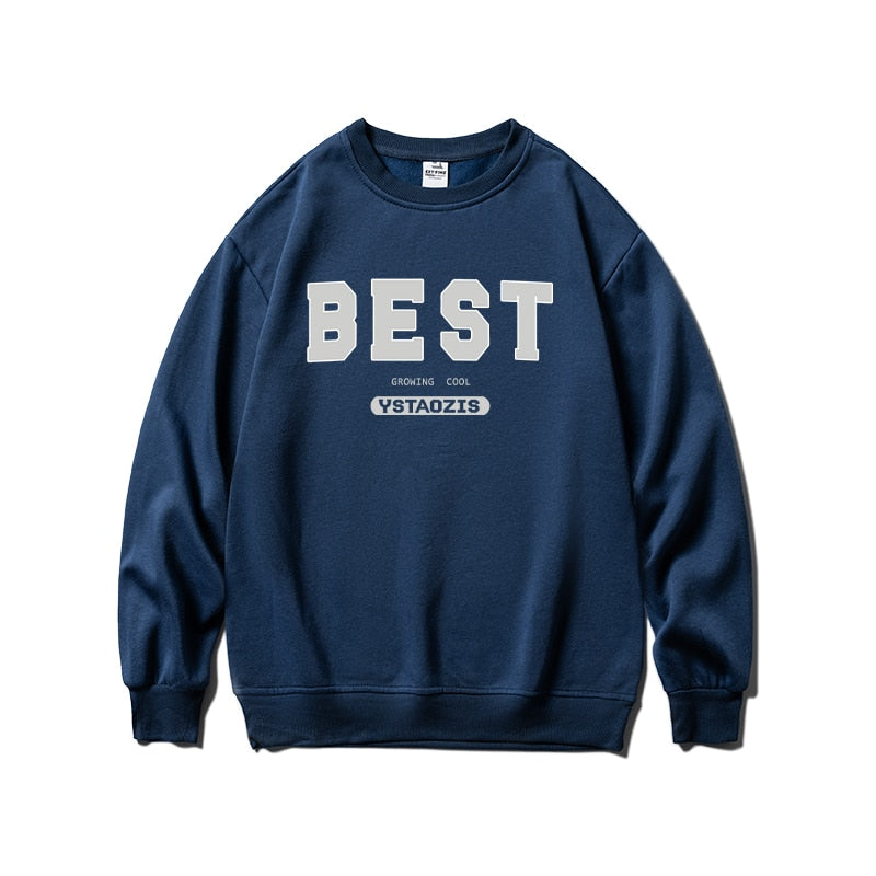 Letter Printed Oversized Sweatshirts