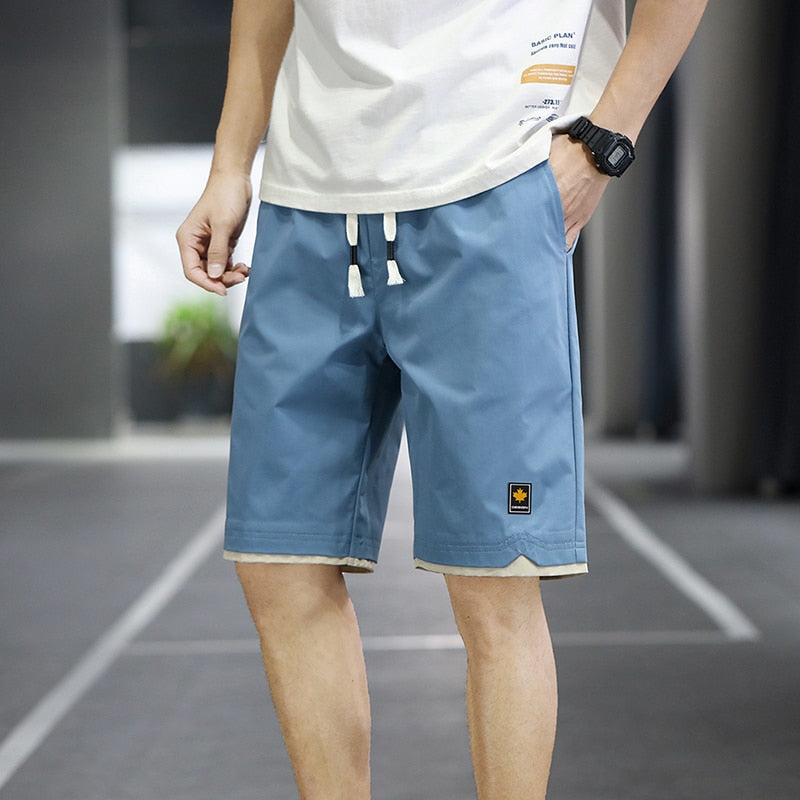 Casual Solid Color Beach Shorts