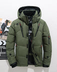 White Duck Down Hooded Jacket