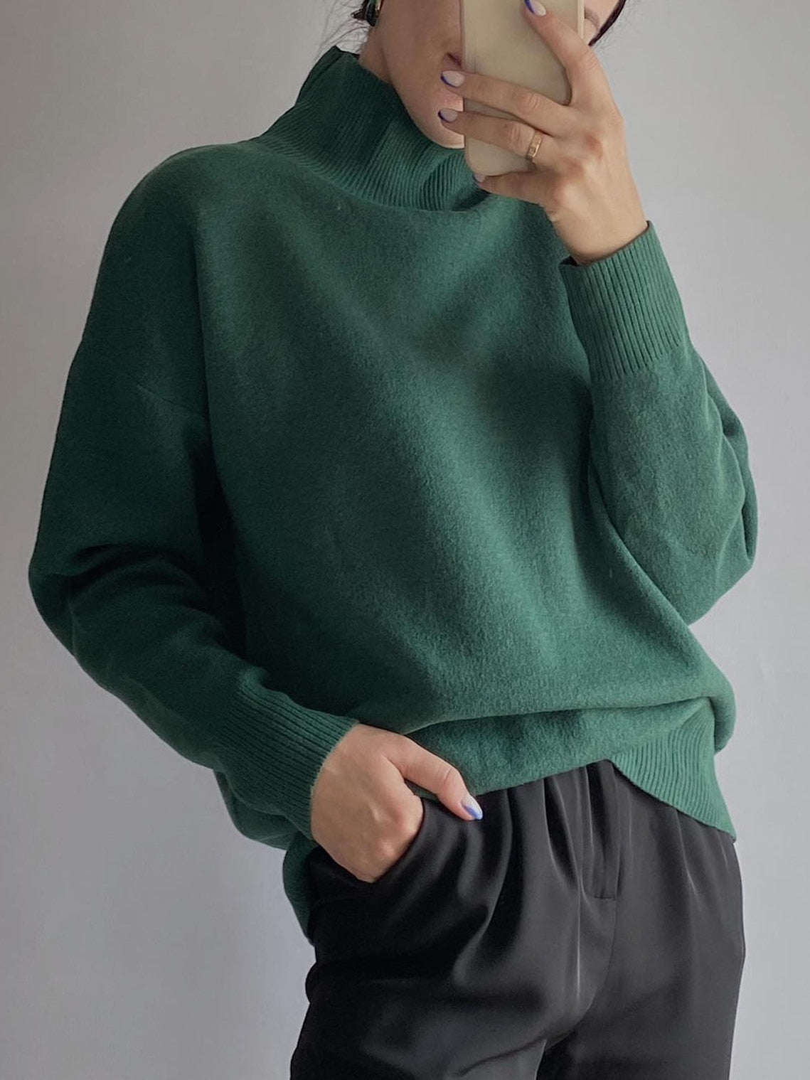 Turtleneck Oversized Sweater