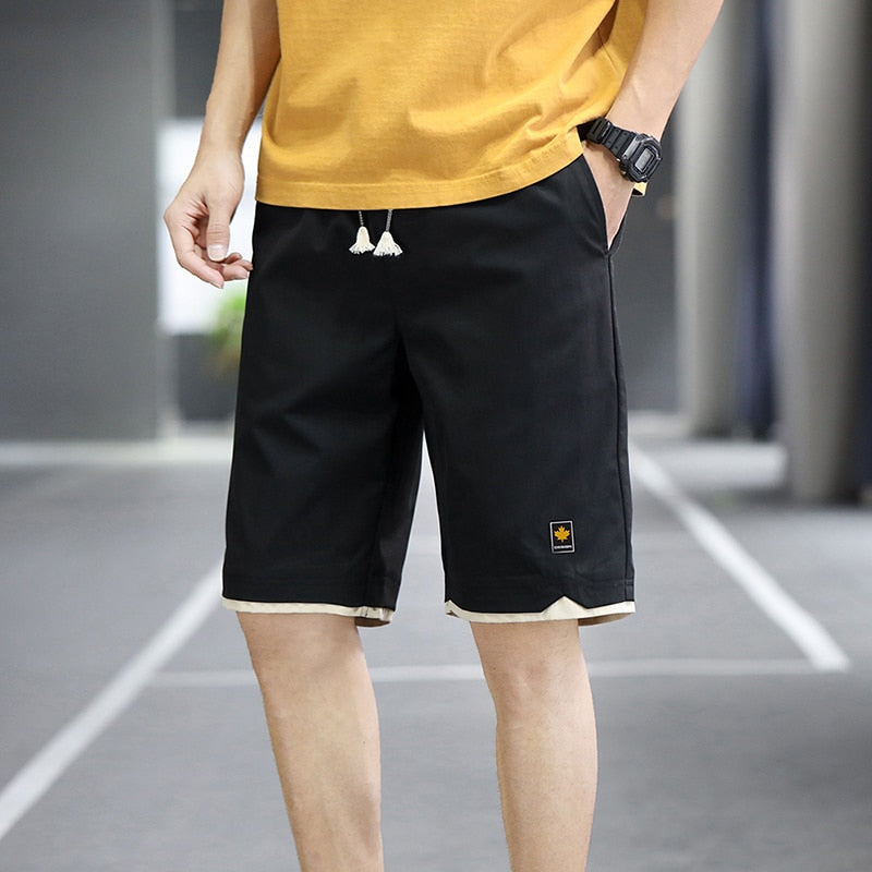 Casual Solid Color Beach Shorts