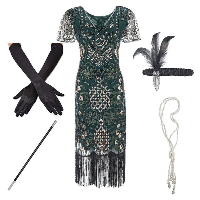 1920s Art Deco Dress