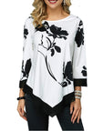 O-Neck Floral Printing Top